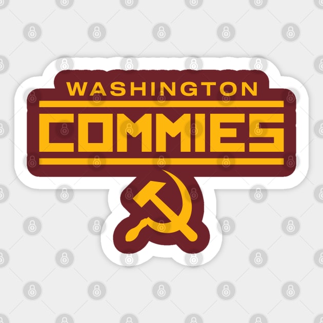 Washington Commies Sticker by TextTees